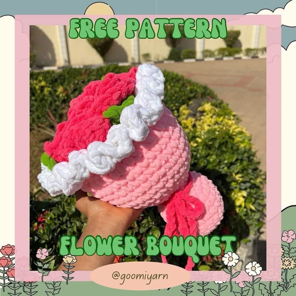 Free Crochet Bouquet Pattern Valentine crochet