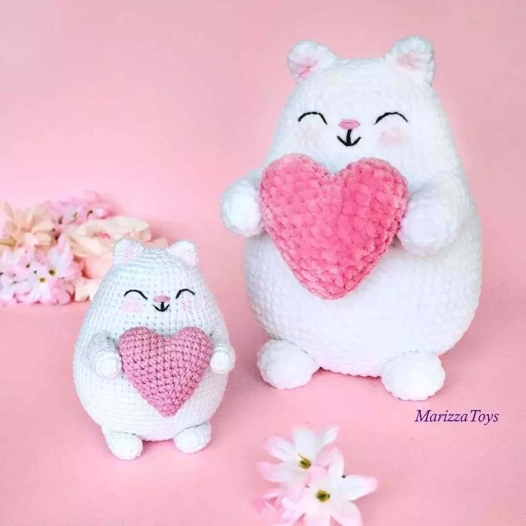 Cute Cat Free Crochet Valentine Pattern